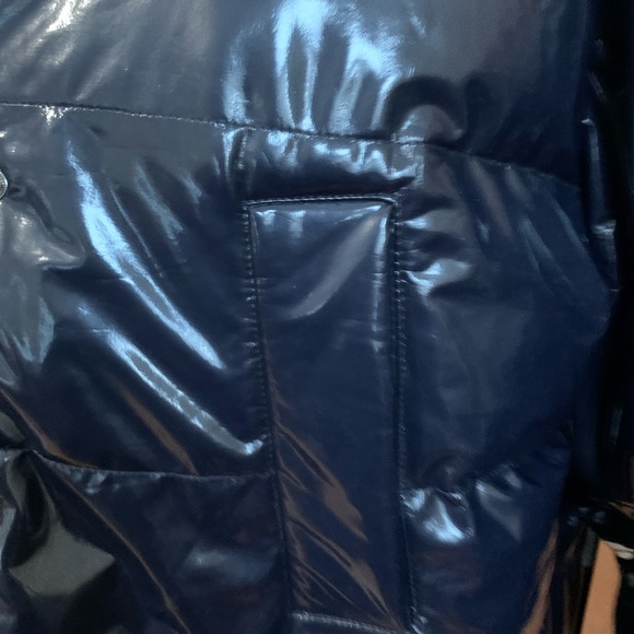 LIGHT BEFORE DARK  BUBBLE JACKET NAVY medium navy never worn - Picture 2 of 9